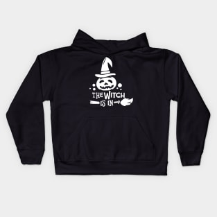 The Witch Is In-Dark Kids Hoodie
